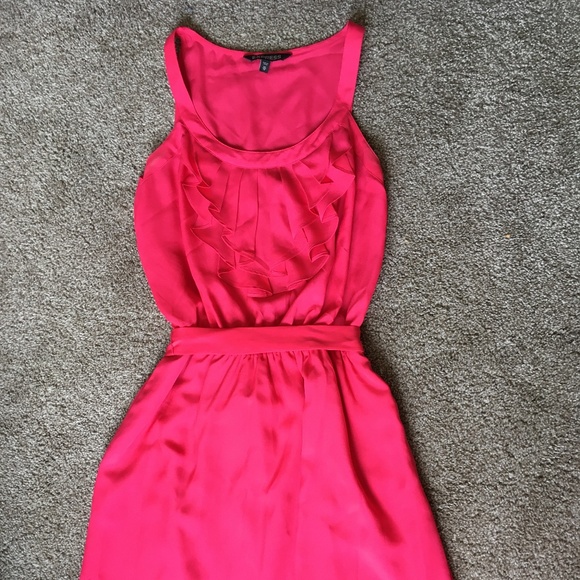 EXPRESS Fuchsia Ruffle Mini Dress - Picture 8 of 9